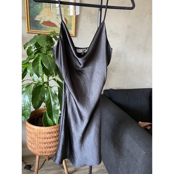Audrey3+1 Black Silk Dress - Picture 1 of 1